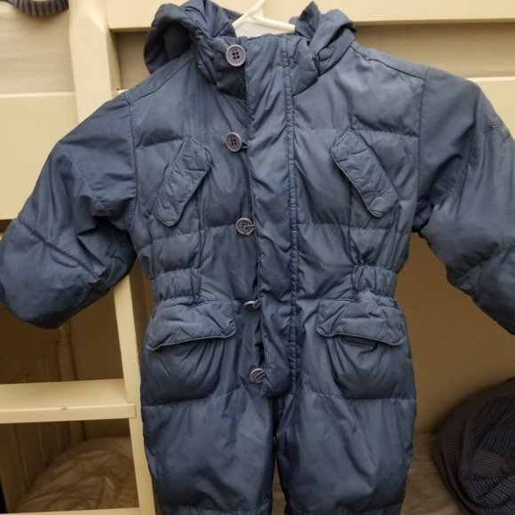 Authentic ADD DOWN baby boy coat snowsuit one piece winter 9M